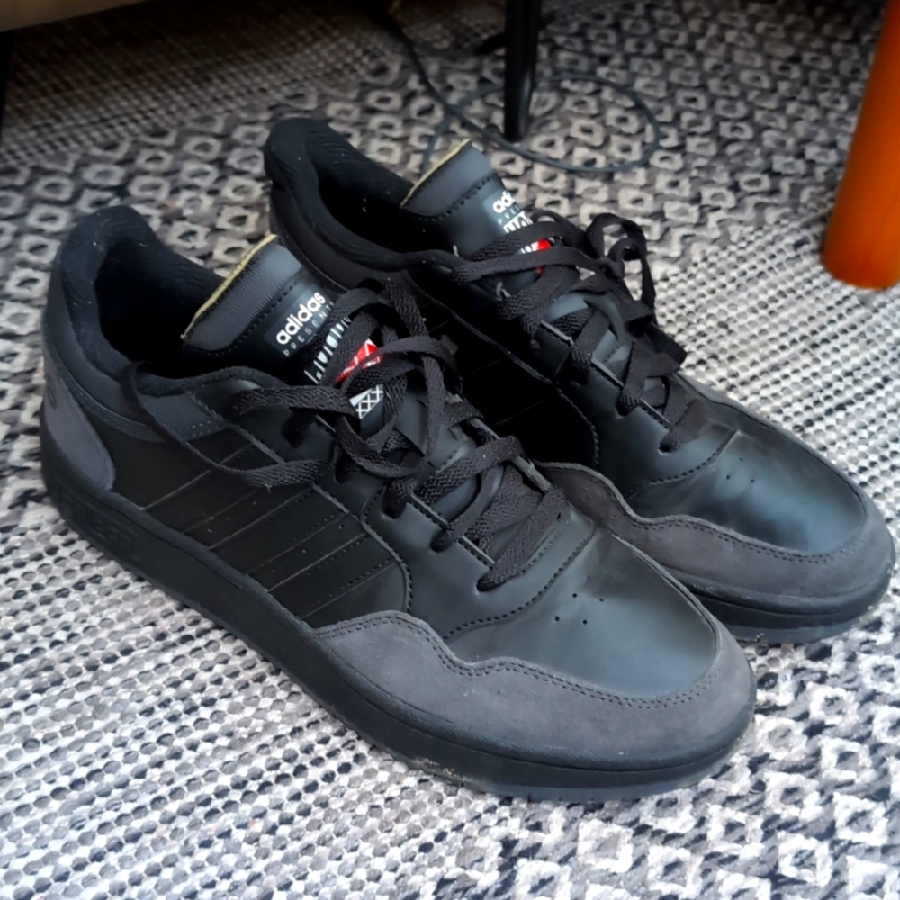 Adidas Black and Gray Sneakers with Classic Design